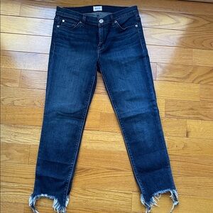 Hudson Jeans Dark Blue Ankle Cropped Denim women’s size 28